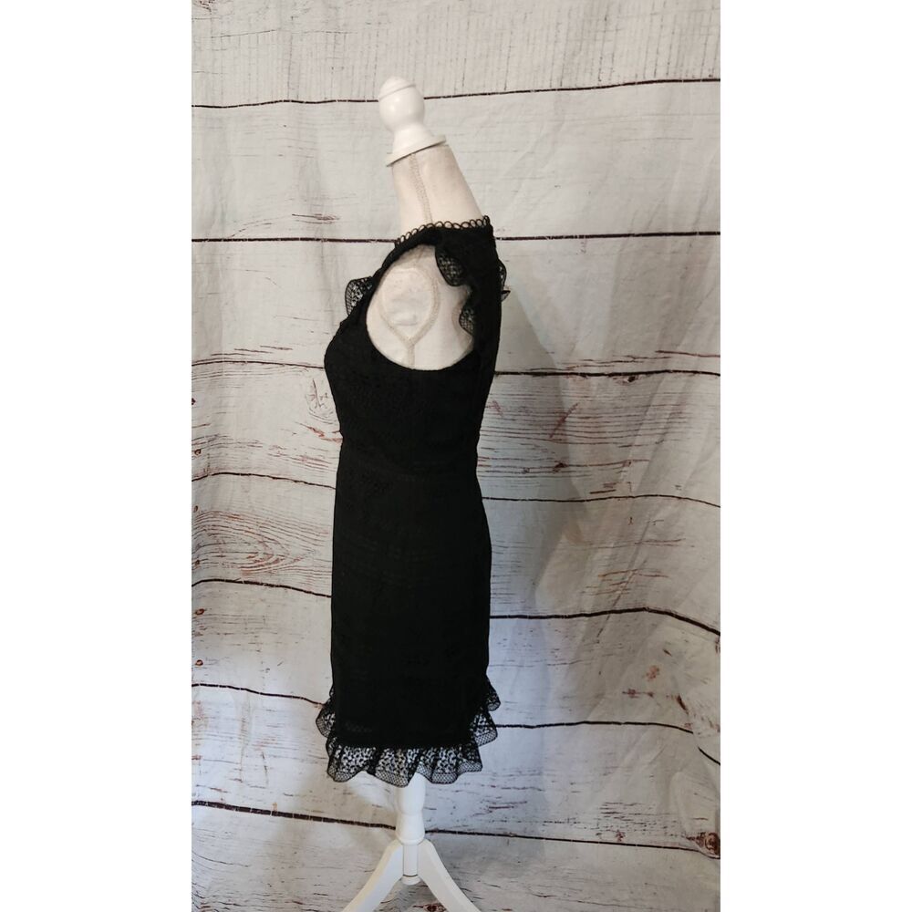 J. Crew Cap Sleeve Ruffle Dress in Mixed Lace Size 2 NWT - Picture 4 of 7